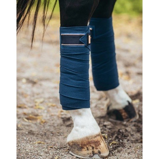 Бинти для ніг коня флісові 4 шт Monaco Blue, Equestrian Stockholm