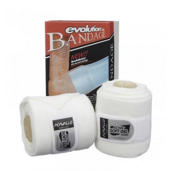 Бинти комбіновані (гель/фліс) Active Soft Gel від Acavallo, пара