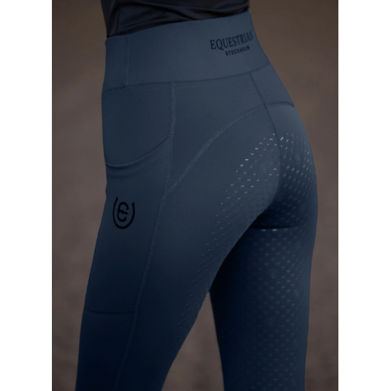 Лосины для верховой езды с полной силиконовой леей  Movement Grey, Equestrian Stockholm