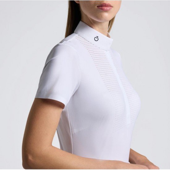 Футболка жіноча турнірна з коротким рукавом Heat Sealed Perforated, Cavalleria Toscana