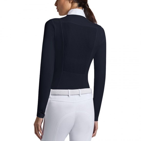 Сорочка жіноча турнірна з довгим рукавом Warm Jersey/Jacquard Insert, Cavalleria Toscana