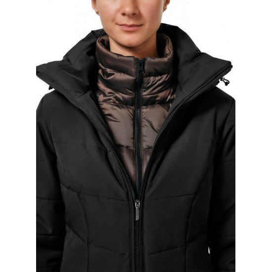 Пальто зимове жіноче Denali Black/Mocha від Equestrian Stockholm