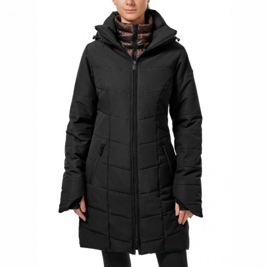 Пальто зимове жіноче Denali Black/Mocha від Equestrian Stockholm