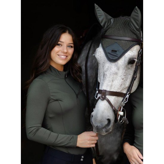Футболка жіноча тренувальна з довгим рукавом Avenue Green, Equestrian Stockholm