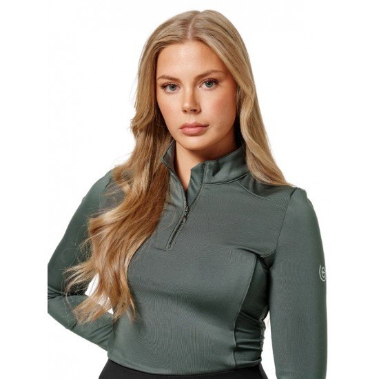 Футболка жіноча тренувальна з довгим рукавом Avenue Green, Equestrian Stockholm