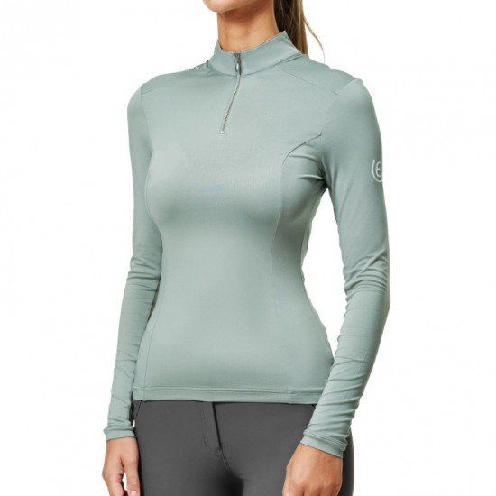 Футболка жіноча тренувальна з довгим рукавом Mint Green, Equestrian Stockholm