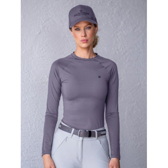 Лонгслів жіночий Dynamic Base Layer Top від Equestrian Stockholm Dark Violet