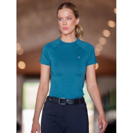 Футболка жіноча Dynamic Base Layer Top від Equestrian Stockholm Teal Blue
