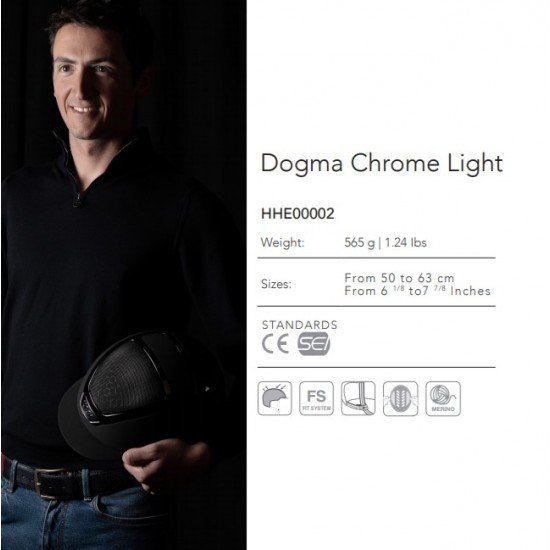 Шолом для верхової їзди Dogma Chrome Light, Kask