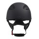 Каска Speed ​​Air Leather 2X Black від GPA зі шкіряним козирком