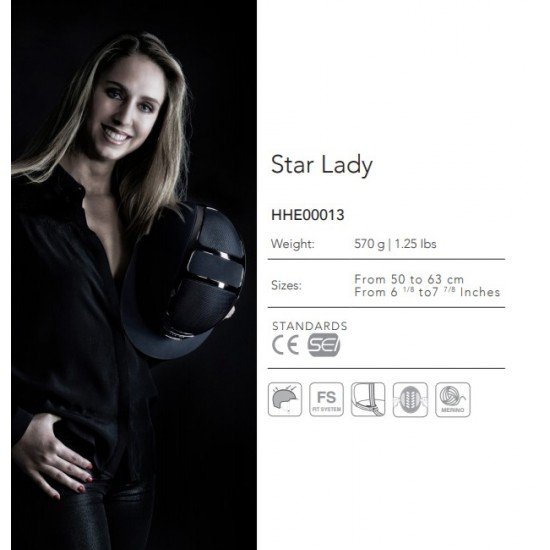 Каска для верховой езды Star Lady Swarovski Frame, Kask