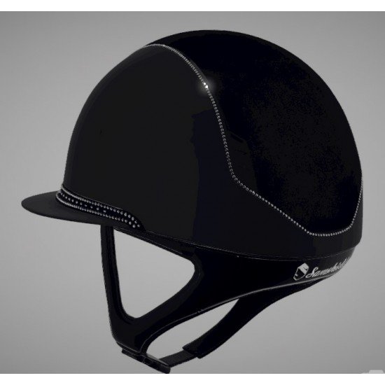 Шолом 2.0 MissShield Alcantara Crystal Tiara Black +300 +5 Swar Jet Hematite від Samshield