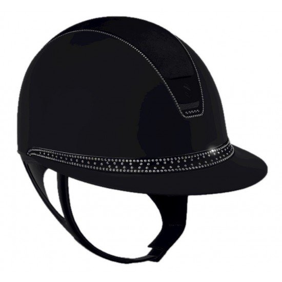 Шолом 2.0 MissShield Alcantara Crystal Tiara Black +300 +5 Swar Jet Hematite від Samshield