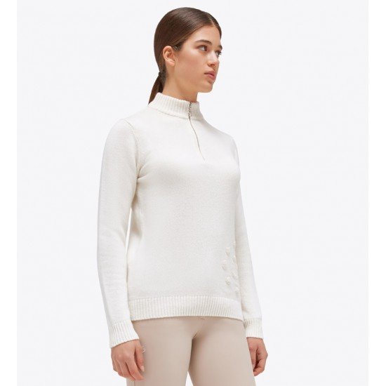Гольф жіночий в’язаний CT Holiday Half Zip Cashmere Blend від Cavalleria Toscana