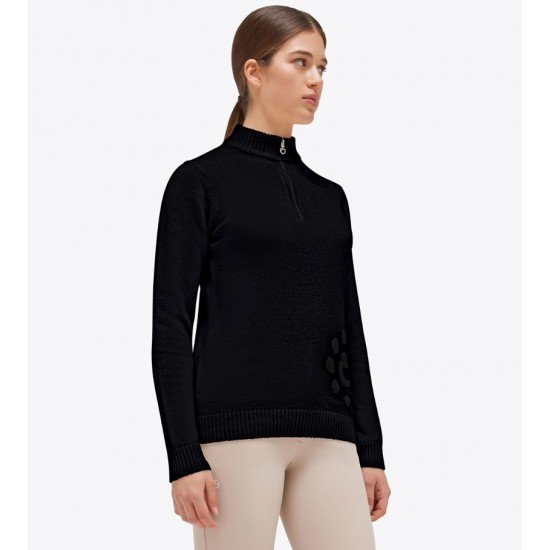 Гольф жіночий в’язаний CT Holiday Half Zip Cashmere Blend від Cavalleria Toscana