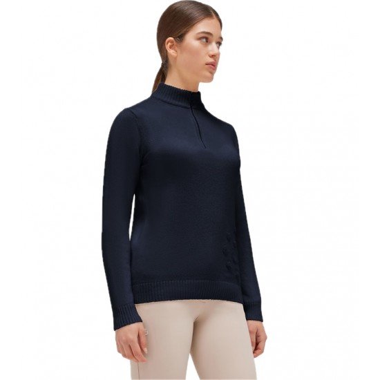 Гольф жіночий в’язаний CT Holiday Half Zip Cashmere Blend від Cavalleria Toscana