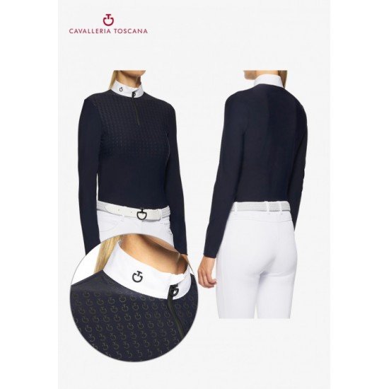 Футболка детская турнирная с длинным рукавом для девочки Jersey Fleece, Cavalleria Toscana