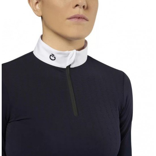 Футболка детская турнирная с длинным рукавом для девочки Jersey Fleece, Cavalleria Toscana