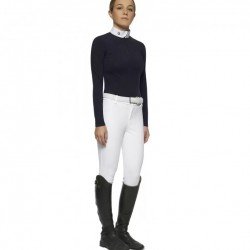 Футболка детская турнирная с длинным рукавом для девочки Jersey Fleece, Cavalleria Toscana