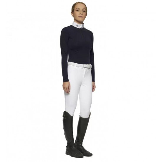 Футболка детская турнирная с длинным рукавом для девочки Jersey Fleece, Cavalleria Toscana