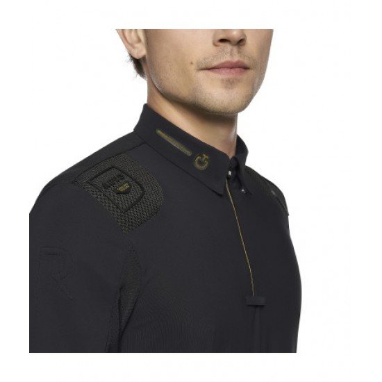 Поло чоловіче з довгим рукавом R-Evo Epaulet L/S від Cavalleria Toscana