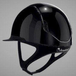 Каска 2.0 MissShield Shadow Glossy Crystal Fabric Swarovsks Black от Samshield