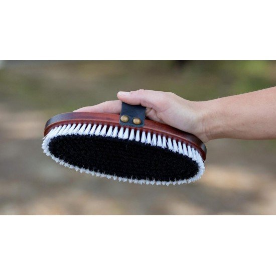Щітка для догляду за конем на дерев'яній основі Brush 210x90mm, Sprenger