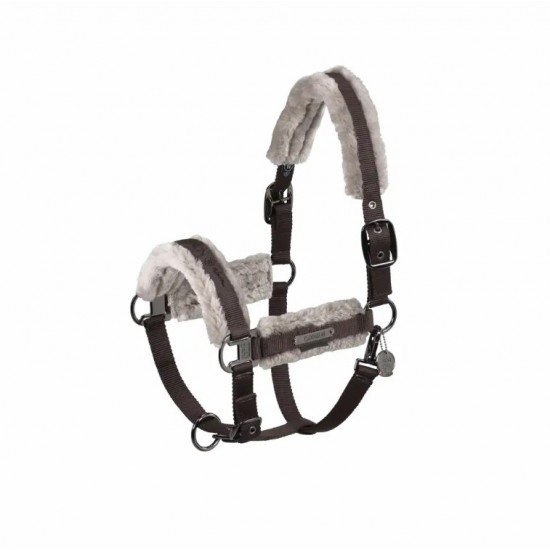 Недоуздок з хутром Double Pin Girth Fauxfur Platinum 24, Eskadron