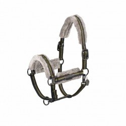 Недоуздок з хутром Double Pin Girth Fauxfur Platinum 24, Eskadron