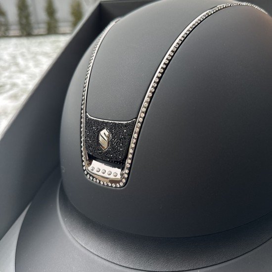 Шолом 2.0 MissShield Crystal Fabric Swarovsks Black +300 +5 Swar Black від Samshield