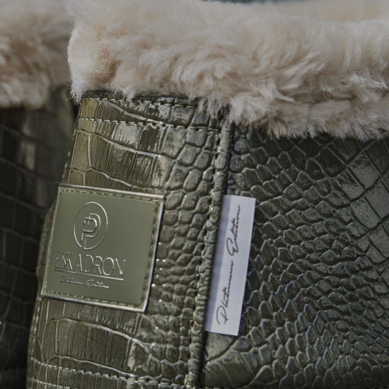 Кобури для ніг коня Croco Fauxfur, Platinum, Eskadron