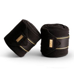 Бинти флісові для ніг коня Black Edition Gold від Equestrian Stockholm