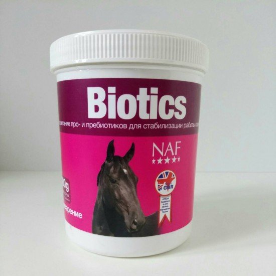 Комплекс про- и пребиотиков для кишечника лошади Biotics, NAF 5 Stars