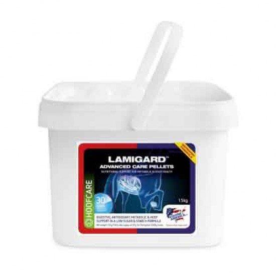 Добавка для коней схильних до ламініту Lamigard Advanced Care Pellets від Equine America, 1,5 кг