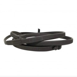 Повід для вуздечки гумовий Slimline 1/2", з гачками, Stübben