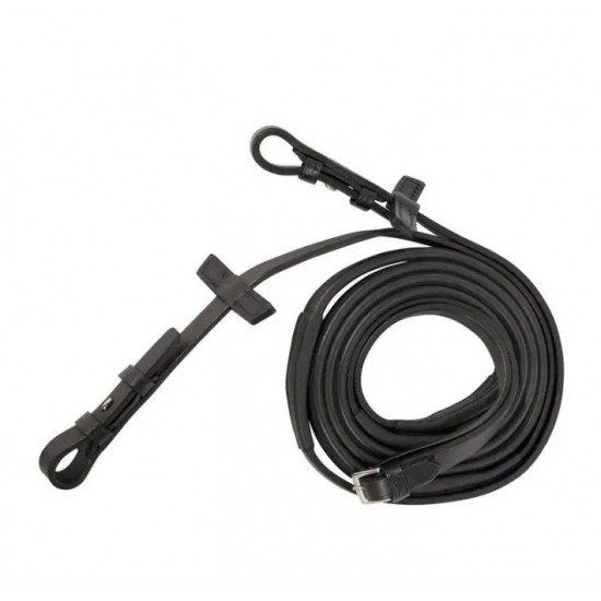 Повід для вуздечки гумовий Slimline 1/2", з гачками, Stübben