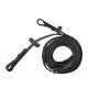 Повід для вуздечки гумовий Slimline 1/2", з гачками, Stübben