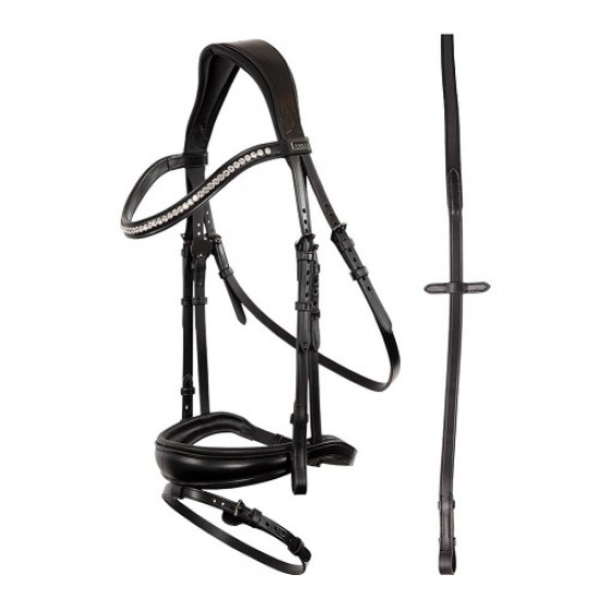 Вуздечка анатомічна з комбінованим капсулем з поводами Bridle, Anky