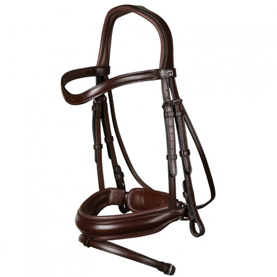 Вуздечка з комбінованим капсюлем Matte Medium Crank Noseband With Flash від Dyon