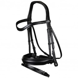 Вуздечка з комбінованим капсюлем Matte Medium Crank Noseband With Flash від Dyon
