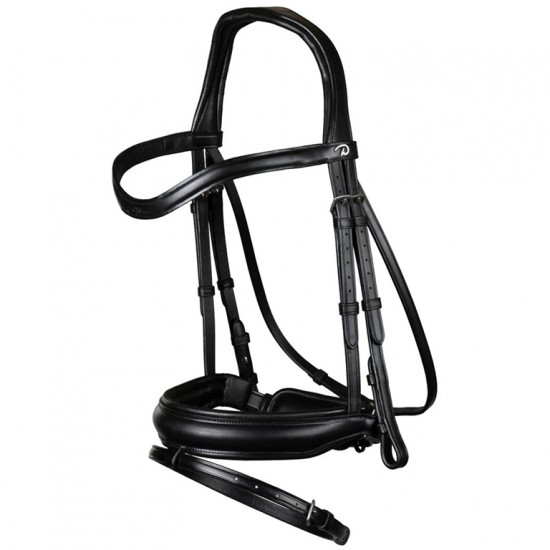 Вуздечка з комбінованим капсюлем Matte Medium Crank Noseband With Flash від Dyon