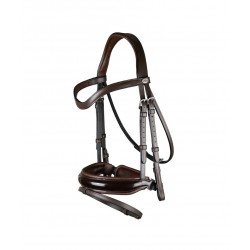 Вуздечка з комбінованим капсюлем Patent Large Crank Noseband With Flash від Dyon