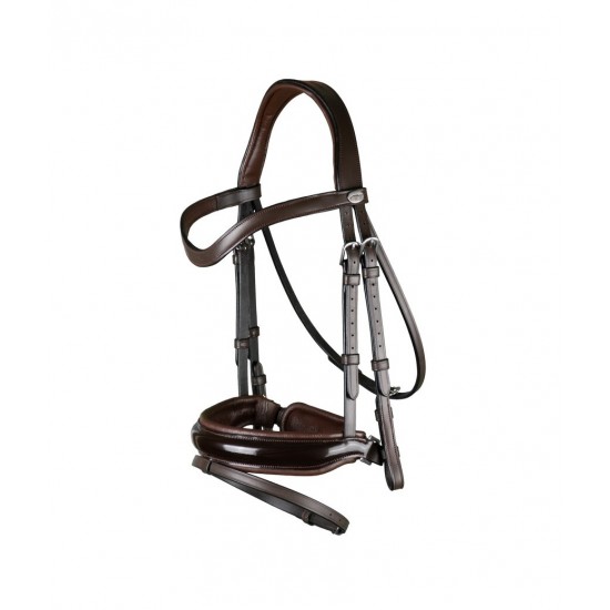 Вуздечка з комбінованим капсюлем Patent Large Crank Noseband With Flash від Dyon
