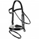 Вуздечка з комбінованим капсюлем Patent Large Crank Noseband With White Padding And Flash від Dyon