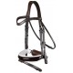 Вуздечка з комбінованим капсюлем Patent Large Crank Noseband With White Padding And Flash від Dyon