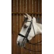 Оголів'я Patent Large Crank Noseband With White Padding від Dyon