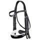 Оголів'я Patent Large Crank Noseband With White Padding від Dyon