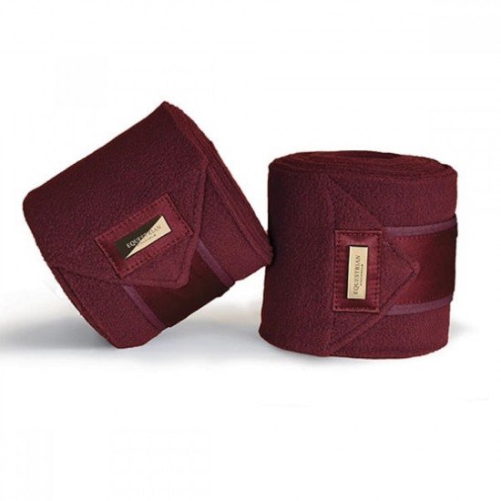 Бинти для ніг коня флісові 4 шт New Maroon, Equestirian Stockholm 